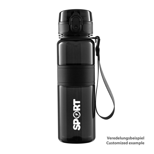 Custom Printed Black Transparent Sports Bottle - Image 6