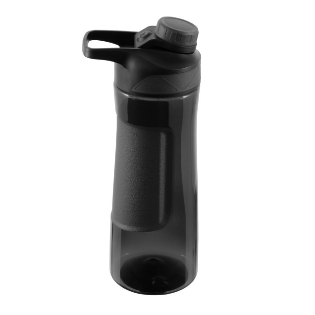 Custom Printed Black Sports Bottle 700ml - Image 1