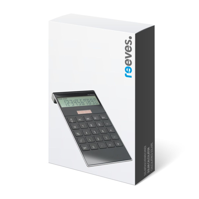 Custom Printed Black Solar Calculator - Image 4