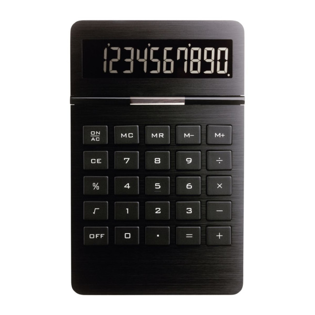 Custom Printed Black Premium Solar Calculator - Image 4