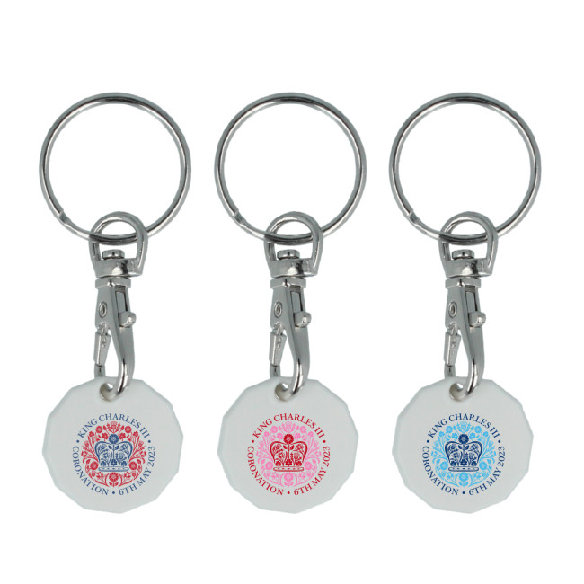 Custom Printed Promotional Branded Coronation Trolley Coin