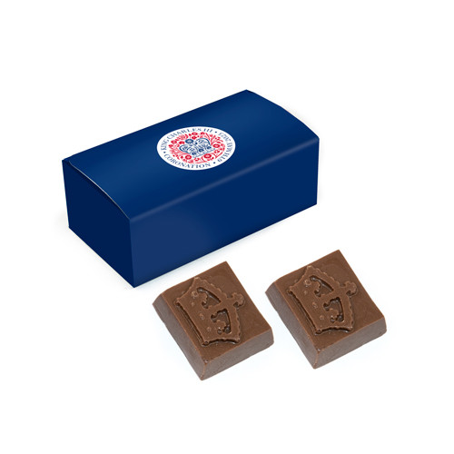 Custom Printed Printed Mini Cuboid Coronation Chocolates