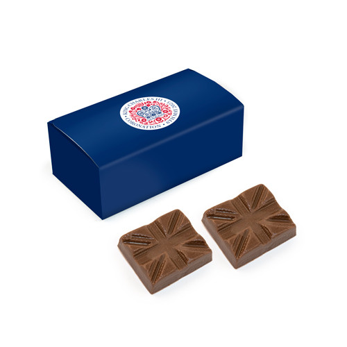 Custom Printed Promotional Mini Cuboid Coronation Chocolates