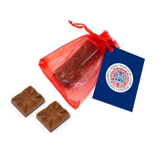 Custom Printed Printed Mini Cuboid Coronation Chocolate Bag