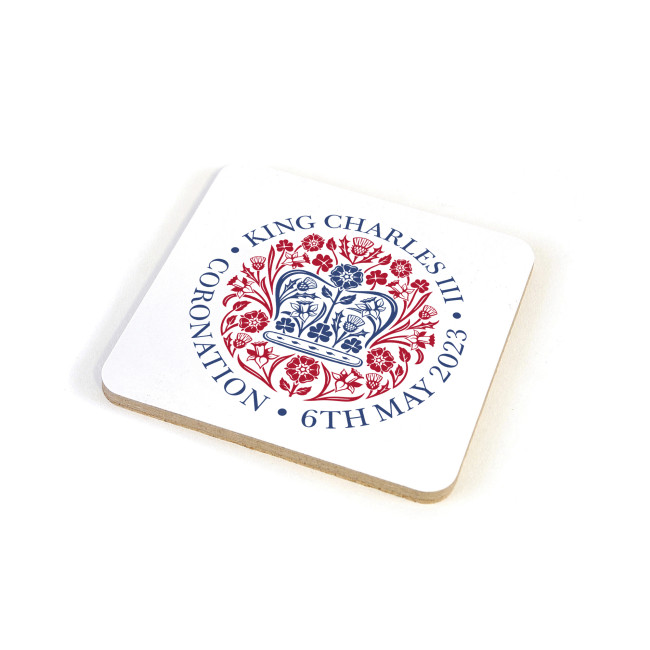 Custom Printed Promotional Coronation Square Cork Coaster