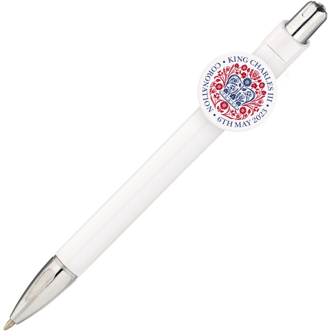 Custom Printed Promotional Coronation Clip Pen