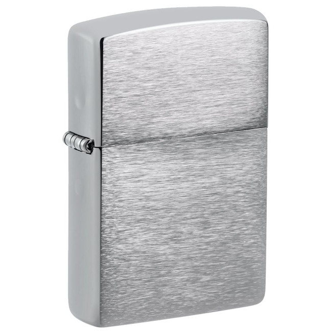 Custom Printed Zippo Lighter Brushed Chrome