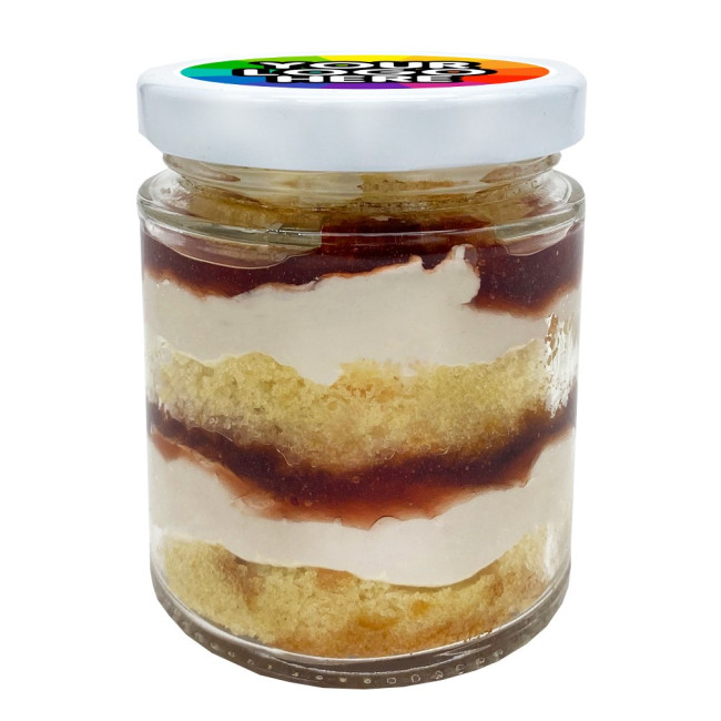 Custom Printed Victoria Sponge Cake Jars