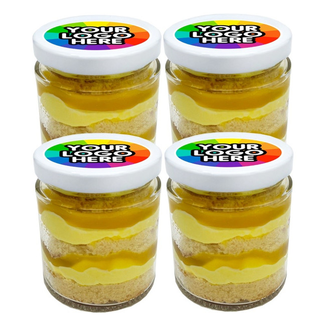 Custom Printed 4 Lemon Cake Jars