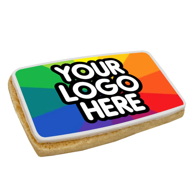 Custom Printed 8x4cm Rectangle Shortbread