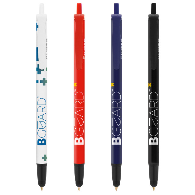 Custom Printed BIC Clic Stic Stylus BGUARD Ballpen Screen Printing - Image 3