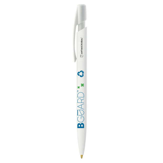 Custom Printed BIC Media Clic BGUARD Antimicrobial Ecolutions Ballpen Antimicrobial logo Screen Printing - Image 2