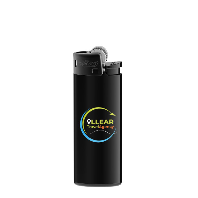 Custom Printed BIC J25 All Black Lighter BritePix