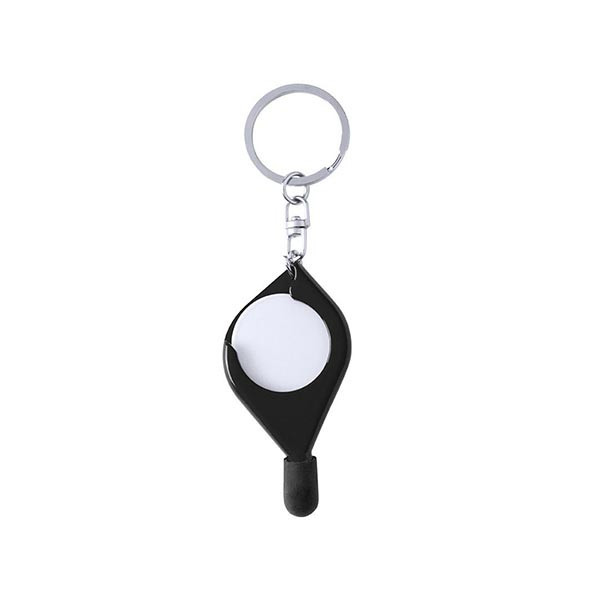 Custom Printed Trolley Coin and Stylus Keyring