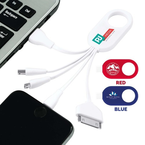 Custom Printed Short Arm Multi Purpose USB Charger