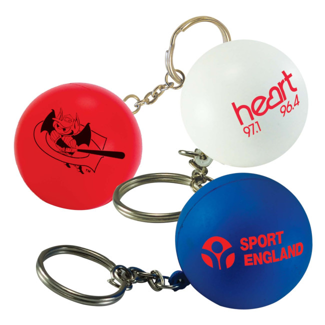 Custom Printed Stress Ball Keyring