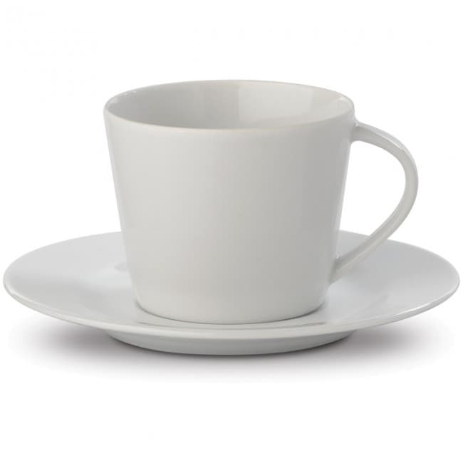 Custom Printed Milano cup and saucer porcelain 180ml - Image 2