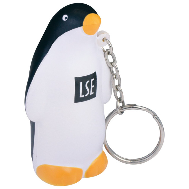 Custom Printed Stress Penguin Keyring