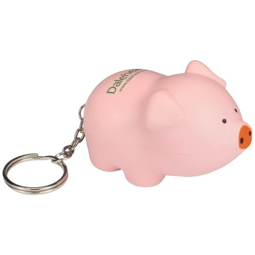 Custom Printed Stress Pig Keyring