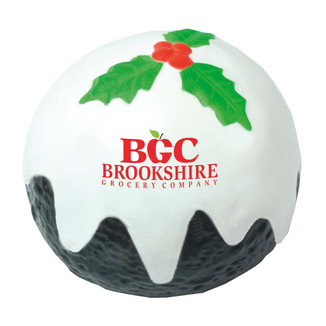 Custom Printed Stress Christmas Pudding