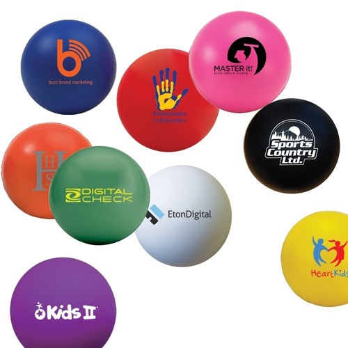 Custom Printed 60mm Stress Ball - Low Cost