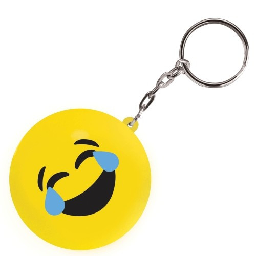 Custom Printed Stress Emoji Keyring