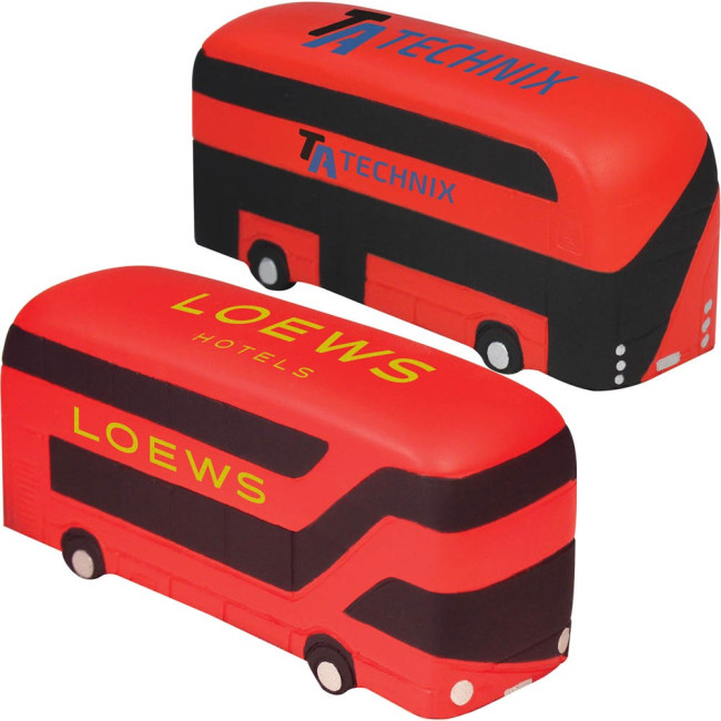 Custom Printed New Stress London Double Decker Bus