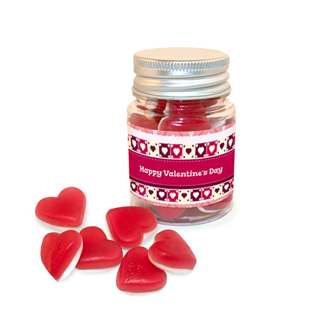 Custom Printed Heart Throbs Jelly Sweets Mini Jar