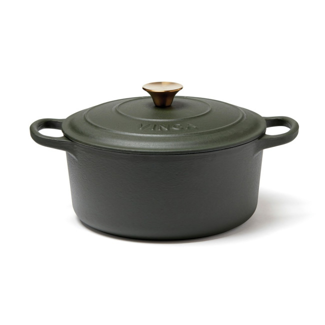 Custom Printed Monte Enameled Cast Iron Pot 5.5L - Image 1