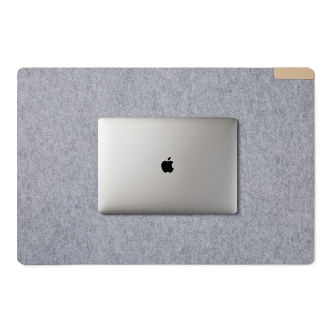 Custom Printed Albon GRS Recycled Felt Desk Pad - Image 1