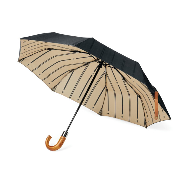 Custom Printed Bosler Recycled Pet Foldable Umbrella 21" - Image 4