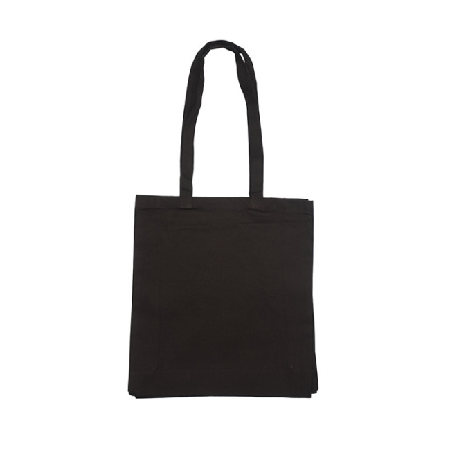 Custom Printed 7oz Black Cotton Tote Bag