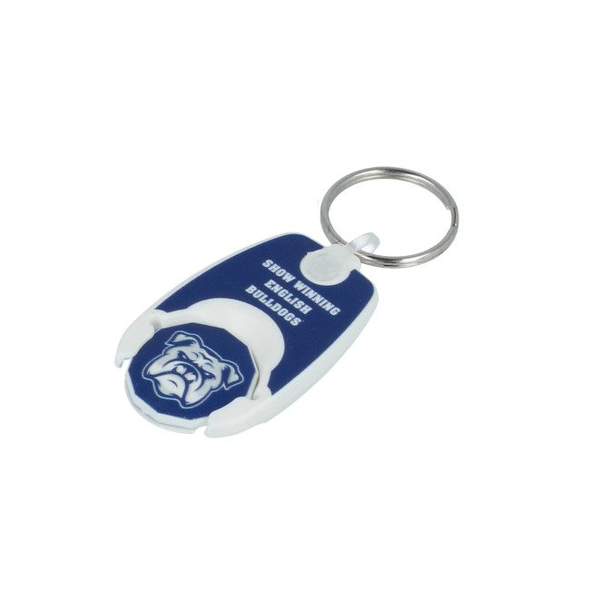 Custom Printed Pop Coin Trolley Keyring