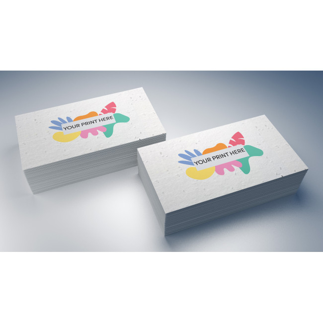 Custom Printed Seed Paper Business Card - Double Sided Print - Image 1