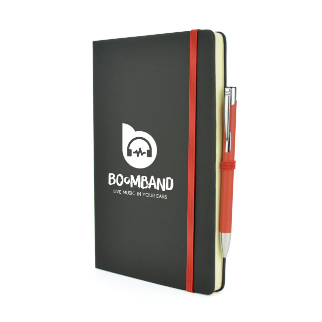 Custom Printed A5 Mole Mate Black Notebook - Image 3