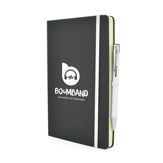 Custom Printed A5 Mole Mate Black Notebook - Image 2