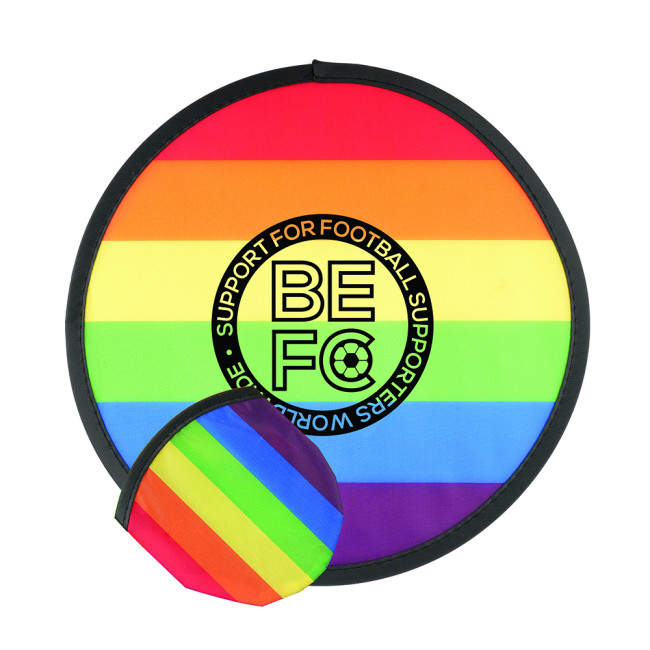 Custom Printed Rainbow Foldable Flying Disc