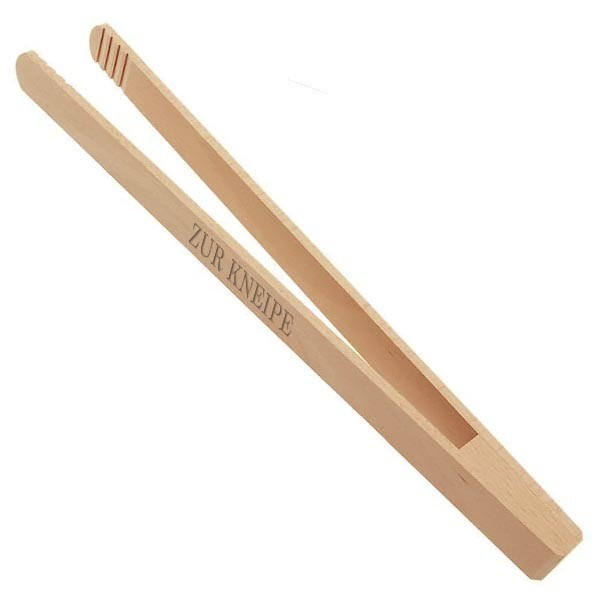 Custom Printed Wooden Tongs 30cm