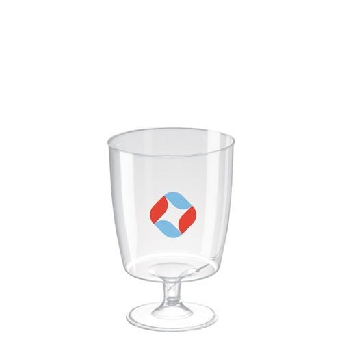 Custom Printed Disposable Plastic Wine Glass 220ml