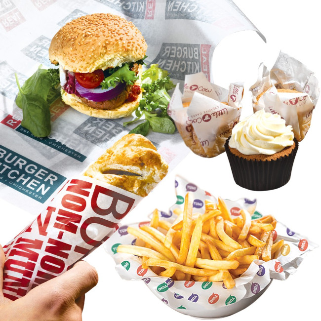 Custom Printed White Greaseproof Paper