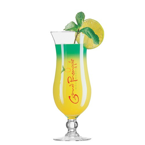 Custom Printed Elegance Hurricane Glass 440ml