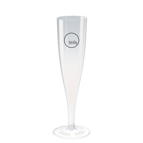 Custom Printed Disposable Plastic Champagne Flute 135ml