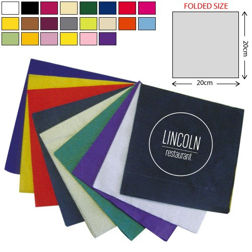 Custom Printed Coloured Dinner Airlaid Napkin 40X40cm