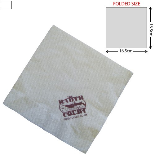 Custom Printed Lunch Airlaid Napkin 33X33cm