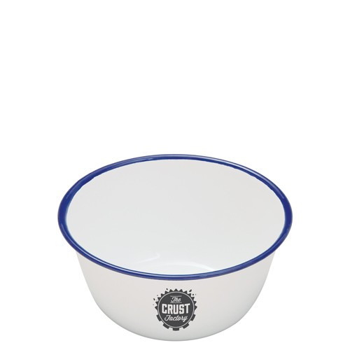 Custom Printed Enamel Pudding Basin 140 X 75mm