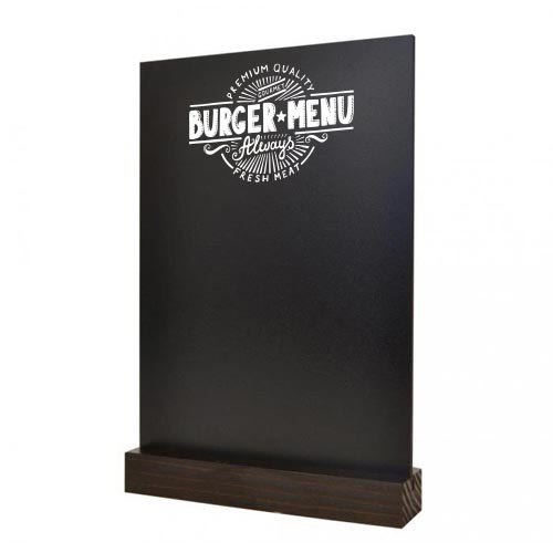 Custom Printed Tabletop Menu Chalkboard A4