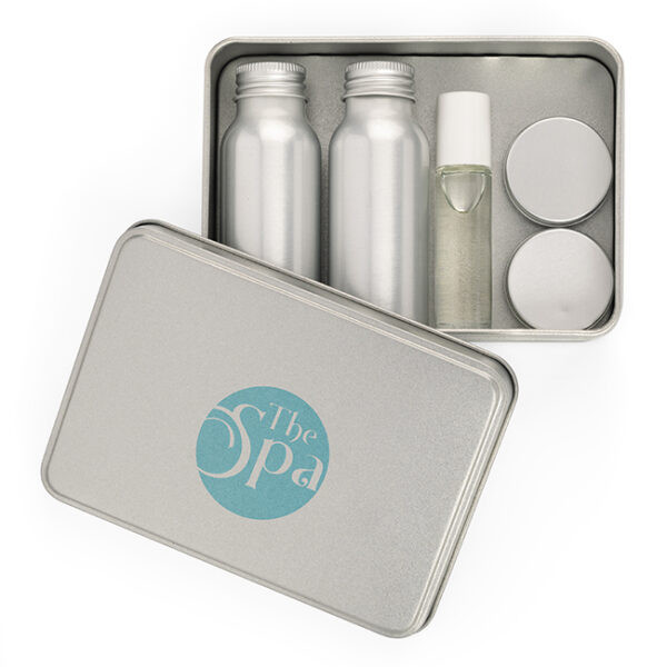 Custom Printed Personal Wellbeing / Spa Set in a Tin