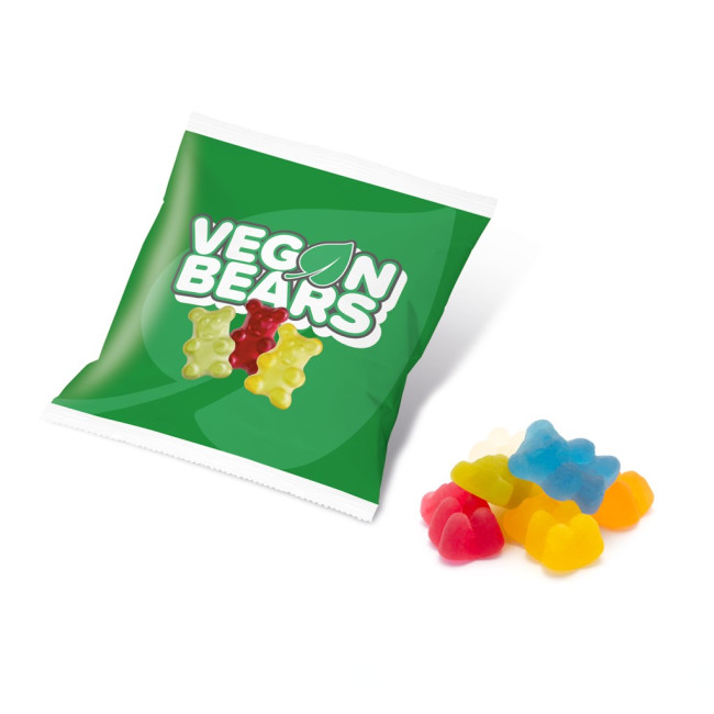 Custom Printed Flow Bag Vegan Bears 20g