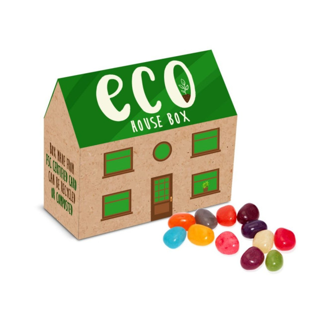 Custom Printed Eco House Box Jelly Bean Factory