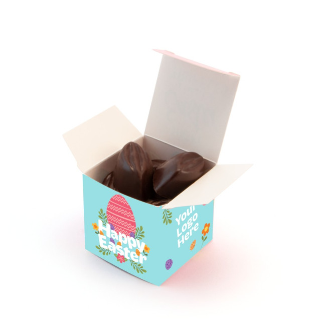 Custom Printed Easter Eco Maxi Cube Dark Salted Caramel Chocolate Truffles